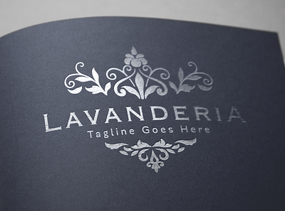 Lavanderia - Luxury Logo beauty logo brand identity branding elegant logo fashion brand feminine logo flower logo logo design luxury brand luxury logo ornament vintage logo