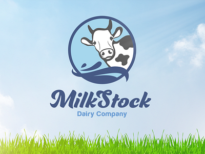 MilkStock - Dairy Product Logo