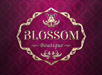 Blossom - Beauty Logo Design beauty logo boutique logo brand design brand identity branding feminine logo logo design luxury brand luxury logo monogram logo vintage logo