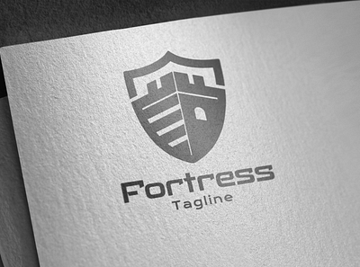 Fortress - Modern Logo Design brand design brand identity branding crest logo finance logo fortress insurance logo investment logo logo design minimalist logo modern logo security logo shield logo