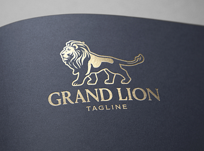 GrandLion Logo Design brand design brand identity branding crest logo heraldry lion head lion logo logo design luxury brand luxury logo real estate logo