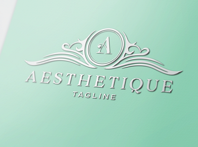 Aesthetique Luxury Logo beauty logo boutique logo brand design branding elegant logo feminine logo logo design luxury brand luxury logo monogram logo ornament spa logo vintage logo