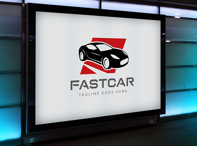 FastCar Logo Design auto logo auto service automotive brand identity branding car logo company logo corporate identity dealer logo logo design racing vehicles