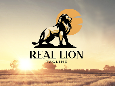 Real Lion Logo Design