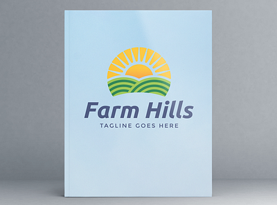 Farm Hills Logo agriculture brand design brand identity branding company logo eco logo farm logo gardening green landscape logo design nature organic