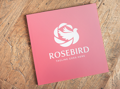 Rosebird Beauty Logo Design beauty logo bird logo brand identity branding cosmetic dove elegant logo fashion feminine logo florist logo design luxury logo spa logo watercolor wellness yoga