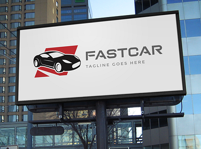 FastCar - Automotive Logo agency auto logo auto service auto shop automotive brand design brand identity branding car logo dealer logo design mechanic modern logo