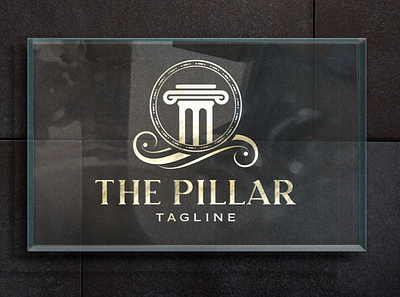 The Pillar Logo agency brand identity branding elegant logo hotel logo logo design luxury brand luxury logo pillar logo property logo real estate realestate logo realtor logo realty logo