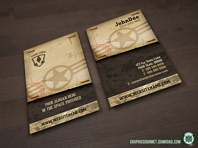 Vertical Business Card Design v01