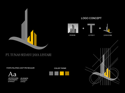 Logo Design - Company Tunas Sedayu Jaya Lestari brand company company logo design design logo dribbble dribbble invitation indonesia designer industrial logo