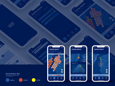 Lightning Forecast app concept figma uidesign