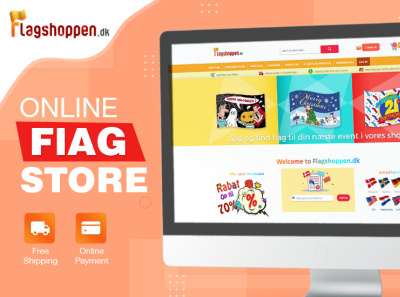 Flagshoppen - eCommerce Store for Flags branding design web