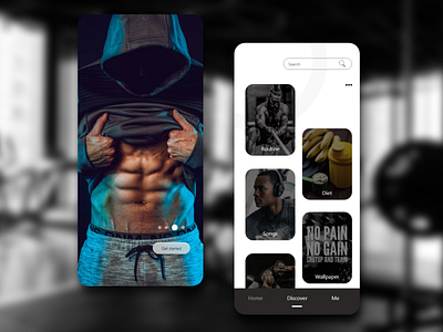 GYM application gym gym app gym ui mobileappdesign ui