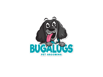 Creative Playful logo artwork cartoon character dog logo playful logo