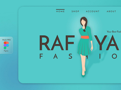Landing Page Design For Fashion Website branding digital art e shop fashion figma illustration market ui design vector website design
