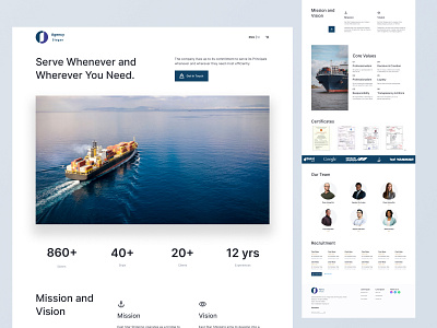 Maritime Landing Page