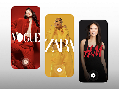 Splash Screen 🌟 app bold brand clothes e commerce fashion hm new splash screen trend ui ux vogue zara