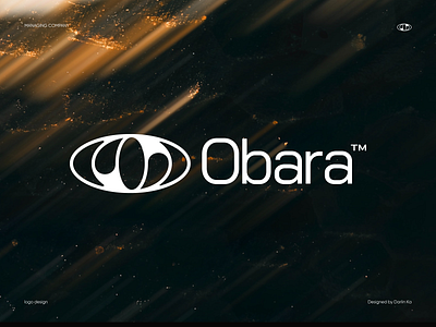 Obara Logo branding concept design eye globe graphic design human resources logo management manages modern modern logo security supervises supervises projects technology vector