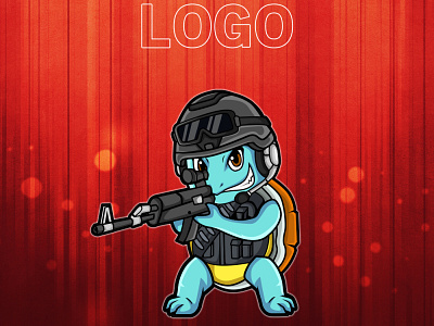 SQUIRTLE design discord esport illustration logo mascot pokemon pokemon art squirtle streamer streaming twitch