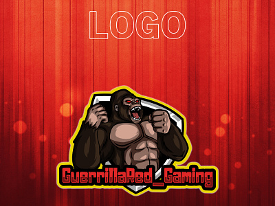 GORILLA discord emotes esport godzilla gorilla gorilla logo graphic design kingkong kong logo mascot streamer streaming twitch vector