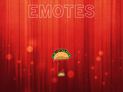 TACOS 2d art badges cartoon discord emotes foodie illustration logo nachos sandwich streamer streaming tacos twitch vector