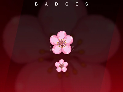 FLOWER badges cartoon design discord emotes emotes for twitch flower graphic design graphic designer illustration logo streamer streaming subbadges twitch twitch emotes ui