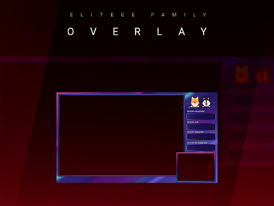 OVERLAY badges illustration streamer streaming twitch