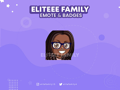 GIRL EMOTE badges design discord emotes emotes design girl graphic design illustration logo streamer streaming twitch women