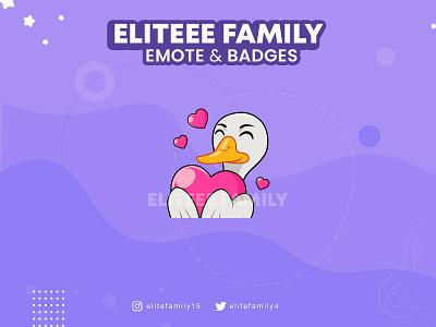 SWAN EMOTES 3d animal animation badges custom emotes design discord duck emotes emotes design graphic design illustration logo streamer streaming swan twitch twitch emotes ui