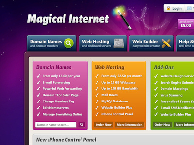 Magical Internet green magic wand orange purple