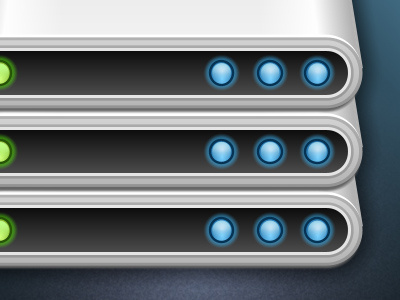 Stacked Hard Drives Icon