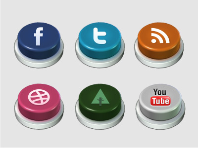 Social Buttons dribbble facebook forrst rss social buttons twitter youtube