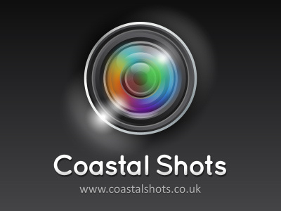 Coastal Shots Camera Lens Logo camera camera lens lens flare logo