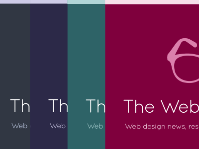 The Web Design Blog colour choices colours the web design blog