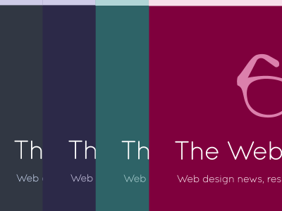 The Web Design Blog colour choices