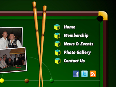 Snooker Club brown green pool snooker