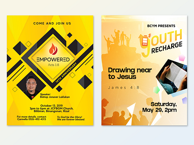 Sample Church-related activity Posters design graphic design layout layout design poster posters