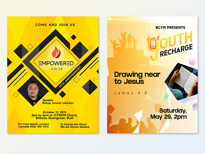 Sample Church-related activity Posters