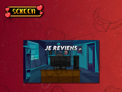 SCREEN - JE REVIENS 🖥️ animation artwork design emotes gamers graphicdesign illustration logo screen screen print screen printing screenprint screens