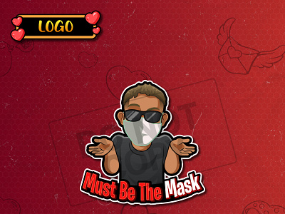 LOGO - 😷 design emote emotes emotes for twitch gamers graphicdesign illustration logo logo design logodesign logos logotype mask medical mask