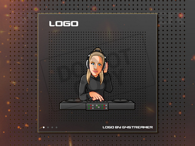 DJ GIRL art cartoon cartoon logo design dj girl dj music gamers gaming logo graphicdesign illustration logo logo design logo designer logo gaming logo ideas logo inspiration mascot mascot design vector art