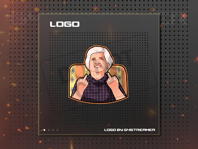 GRAND MOTHER LOGO cartoon cartoon character design emotes gamers grand mother graphicdesign illustration logo logo design logo designer logo ideas logo maker mascot mascot design mascot logo