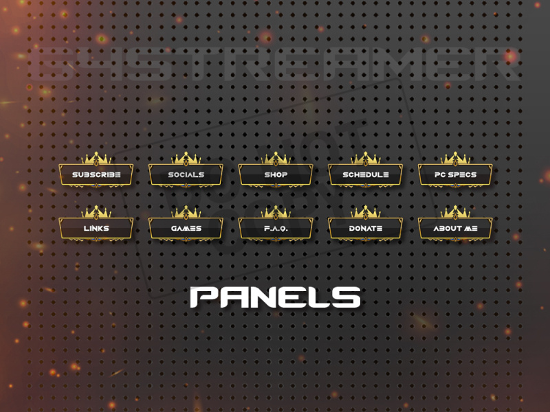 PANELS BUTTON by g4streamer on Dribbble