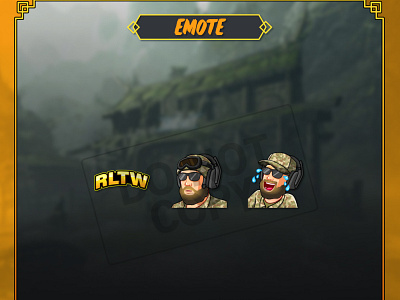 MAN animation army branding chibi art custom emotes design emote design emotes emotes for twitch esport gamers graphicdesign illustration kawai logo logo design man soldier twitch emotes ui