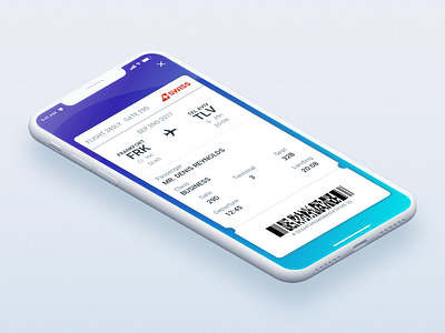 Voyage - Flight Assistance Application airport assistant design flight illustration iphone mobile app onboarding passport travel ui