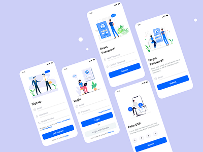 Onboarding adobexd app app design figma illustration inspiration login minimal onboarding registration sign in sign up trendy ui design