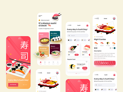 Japanese Food Ordering/Delivery App Sushi App