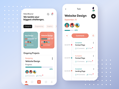 Task Management App - Light Mode app app design figma light mode project management task management app trendy ui ui ui design ui inspiration ux