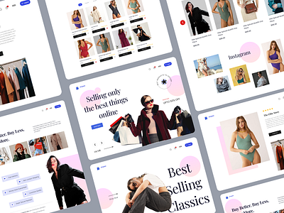 Minimal Ecommerce Website - Shopping Fashion Clothing clothing ecommerce website design fashion landing page minimal design minimal website design models shopping style trendy ui ui design ui inspiration ux web app