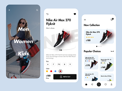 Nike Shoes App Design app app design design figma freelance ui designer illustration nike nike app shoes app design ui ui designer ui inspiration ux ux designer